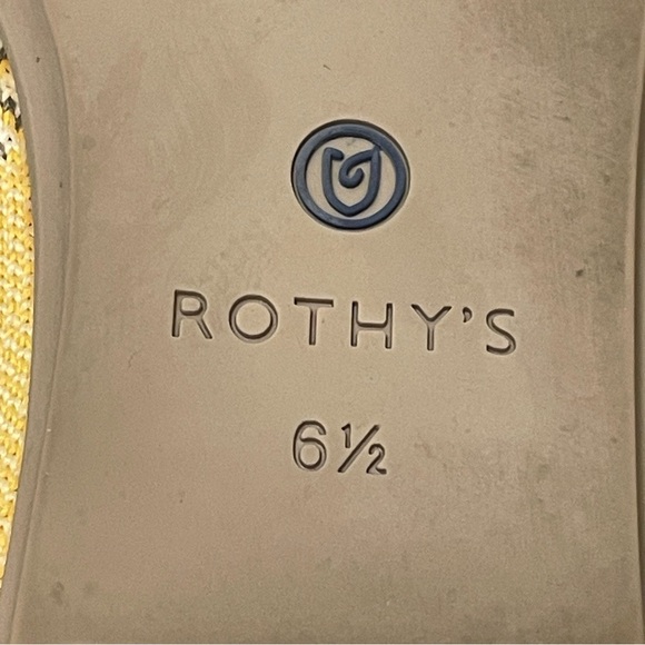 ROTHY'S Rounded Toe Flats in Sunshine - Picture 7 of 9
